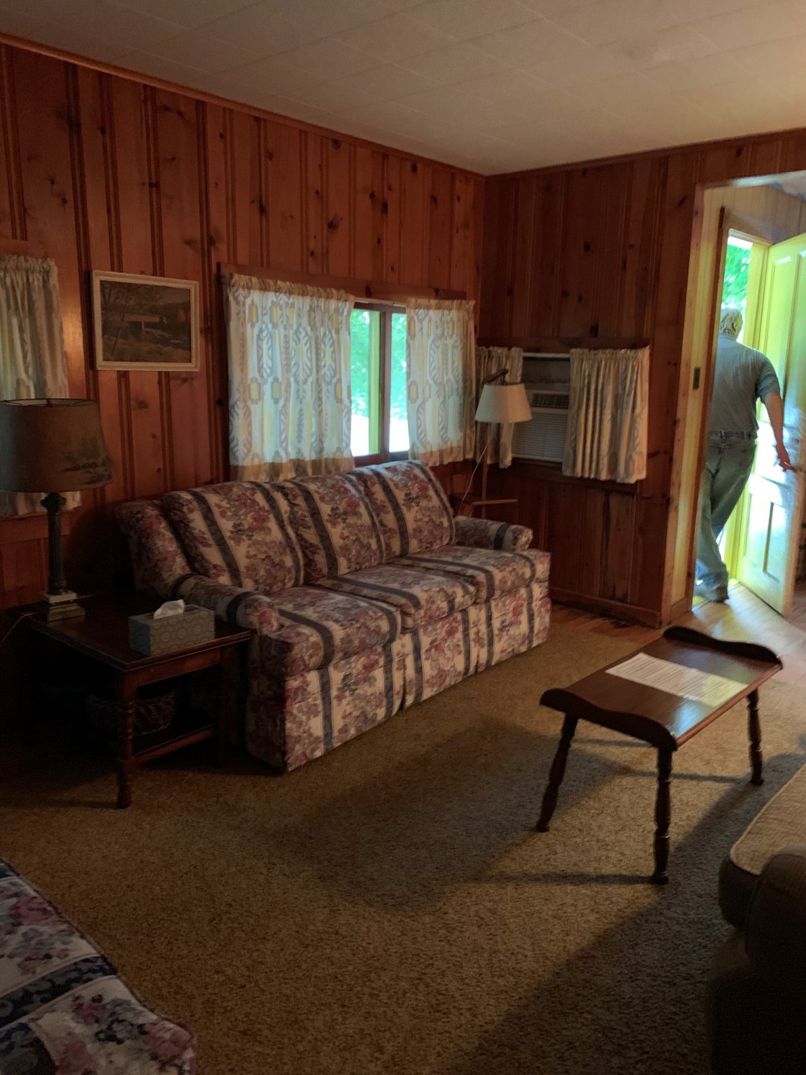 Gold cottage living area Lake St. Catherine Cottages